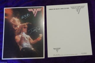 Van Halen Eddie & Dave 8x10 Photo Freezz Frame 1984