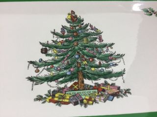 Spode Christmas Tree Serving Tray Sandwiches Cookies Snacks Holiday S3324 - G 3