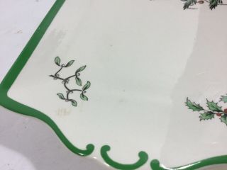 Spode Christmas Tree Serving Tray Sandwiches Cookies Snacks Holiday S3324 - G 5