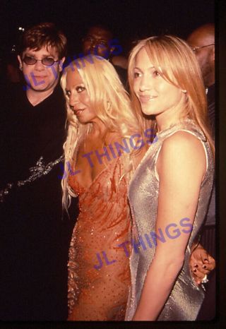 Jennifer Lopez Elton John Donatella Versace Color Slide 1990s 1
