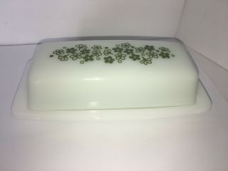 VINTAGE Pyrex Spring Blossom Covered Butter Dish 3
