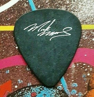Motley Crue Mick Mars Maximus Rock Tour Black Guitar Pick