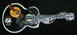 Hard Rock Cafe Memphis " Dead Rocker " Elvis Presley Style Acoustic Guitar Pin