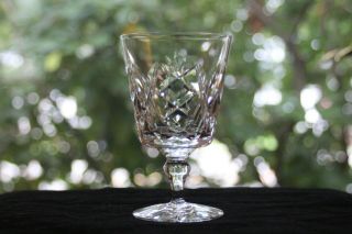 Thomas Webb,  English Cut Crystal Water Goblets (8) Signed 3