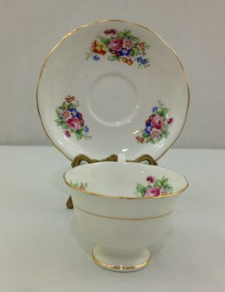 Vintage Royal Albert Dainty Floral Crown China England Tea Cup And Saucer Set 3