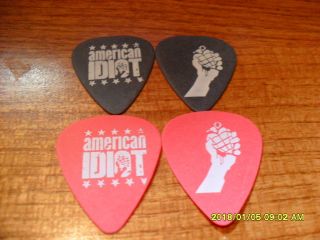 , Set Of 2,  Guitar Picks From The 2013 Broadway Show American Idiot Green Day