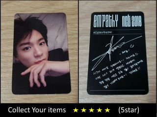 Nct 1st Album Nct 2018 Empathy Dream Black Jeno A Official Photo Card