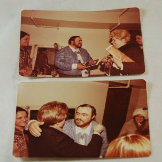Color Snapshots Of Luciano Pavarotti - Backstage 1982