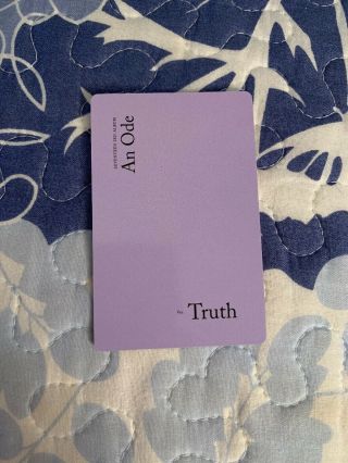 JEONGHAN - SEVENTEEN - An Ode 3rd Album - Truth Version - Official Photocard 2