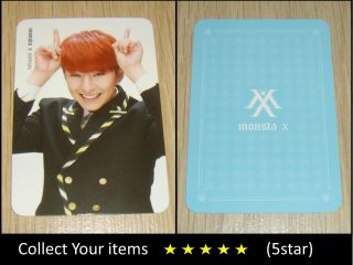 Monsta X 2nd Mini Album Rush Secret Skyblue Shine Kihyun Official Photo Card