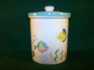 Studio Nova Barrier Reef Flour Canister With Lid 7 1/4 "