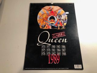 Queen Freddie Mercury Limited Edition Rare Classic 1989 Calendar Roger Taylor