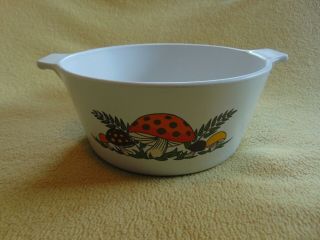 Vintage Corning Ware Merry Mushroom 1 3/4 qt.  Casserole w/Dimple Lid - Pre - Owned 2