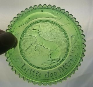 Little Joe Otter Thornton Burgess Pairpoint Cup Plate River Fishing Animal Story