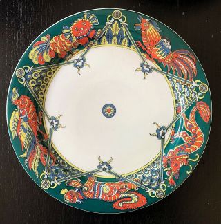 Swiss Langenthal Bopla Porcelain Dinner Plate Asia Green Tang Asian