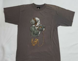 Korn Short Sleeve Shirt Size Large Follow The Leader Young Boy W/ Cd Player