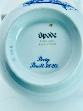 Spode TRADE WINDS BLUE Canton Tea cup and Saucer 3