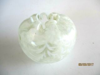 Vintage Fenton / L.  G.  Wright Daisy And Fern Opalescent Rose Bowl