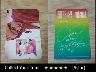 Nct 1st Album Nct 2018 Empathy Dream Color Taeyong B Official Photo Card