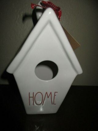 Rae Dunn " Home/pinecone " Christmas Birdhouse