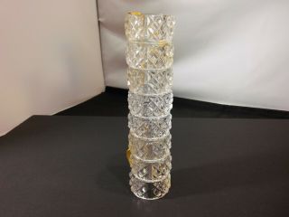 8 Hand Cut Lead Crystal Napkin Rings,  Vintage,  Over 24 Made In Italy
