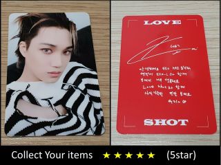 Exo 5th Repackage Album Love Shot Love Red Kai Official Photo Card