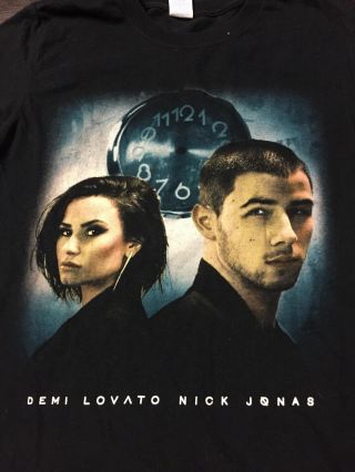 The Great $6 Tshirt Demi Lovato Nick Jonas 2016 Future Now Tour Shirt - S