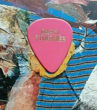 Genesis Daryl Stuermer Pink Guitar Pick