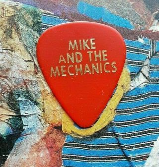 Genesis Mike And The Mechanics Mike Rutherford Red Guitar Pick