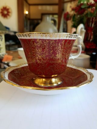 Royal Albert Buckingham Series Teacup And Saucer