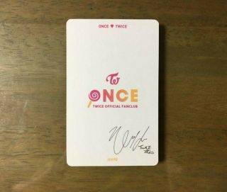TWICE 1st ONCE Official Photo Card Fanclub Goods - JIHYO Limited Edition 1pcs 2