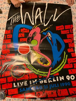 Pink Floyd The Wall Concert Poster 1999 Live In Berlin