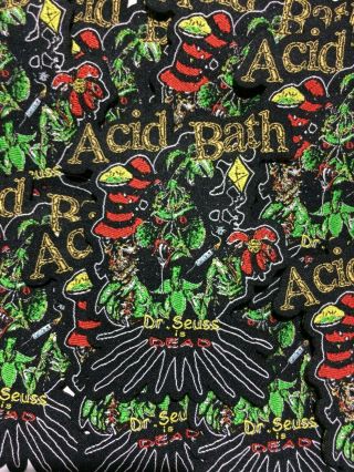 Acid Bath Woven Dr.  Seuss Is Dead Patch Sleep Eyehategod Electric Wizard