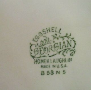 4 Countess Eggshell Georgian Homer Laughlin Dinner Plates 1940s 2