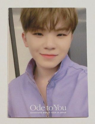 Seventeen Woozi 041 Trading Card World Tour Ode To You In Japan Official