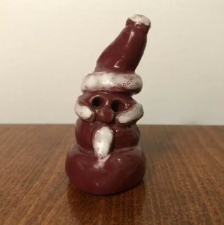 Bybee Pottery Snowman Figurine Primitive Rustic Christmas Decor Kentucky Ky