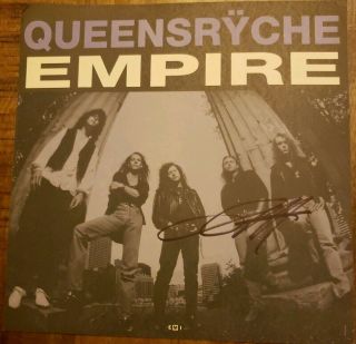 Geoff Tate Signed Queensryche Promo Empire Autographed In Person