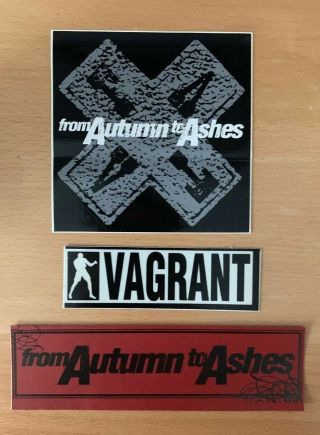 From Autumn To Ashes Vagrant Sticker Punk Rare Promo Stickers Alkaline Trio