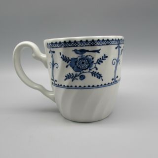 SET OF FOUR - Johnson Bros INDIES - BLUE Coffee Mugs 4