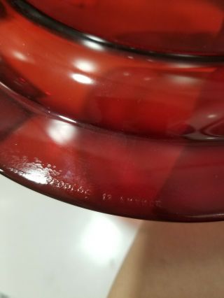 Set of 2 Vintage Luminarc Arcoroc Ruby Red Glass 10 