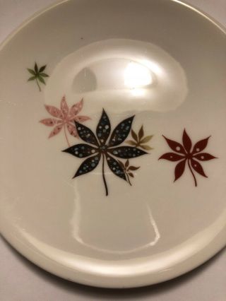 Peter Terris Calico Leaves Bread and Butter Plates Shenango China 4