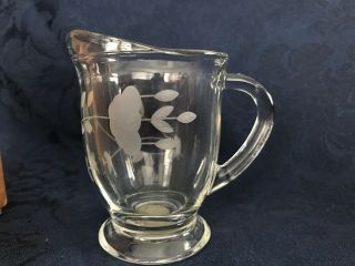 Princess House Heritage Crystal Mini Pitcher Comes Appox 3 