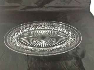 Imperial Glass Ohio Cape Cod Clear Glass Oval Platter