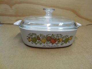 Corning Ware A - 2 - B Spice O Life Series Casserole Baking Dish 2 Quart With Lid