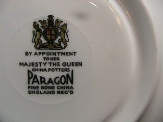 Vintage PARAGON Rose Bone China Tea Cup & Saucer Rare signed 5