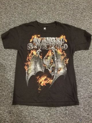 Small Avenged Sevenfold Concert Shirt.  Rock N Roll Heavy Metal