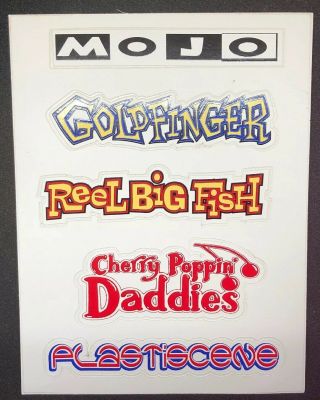 Mojo Goldfinger Reel Big Fish Cherry Poppin’ Daddies Sticker