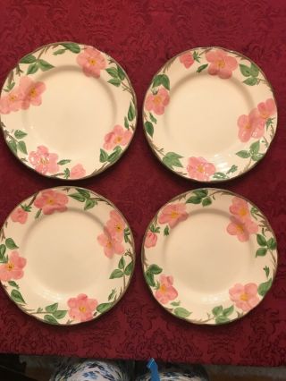 Franciscan Desert Rose Dinner Plates - Set Of 4 - 10 1/2 - Made In England