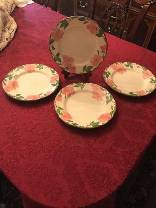 Franciscan Desert Rose Dinner Plates - Set of 4 - 10 1/2 - Made in England 2