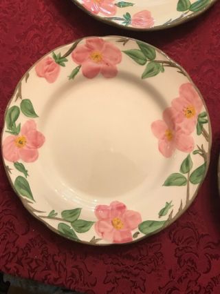 Franciscan Desert Rose Dinner Plates - Set of 4 - 10 1/2 - Made in England 3